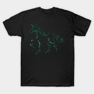 Aqua Line Unicorn T-Shirt